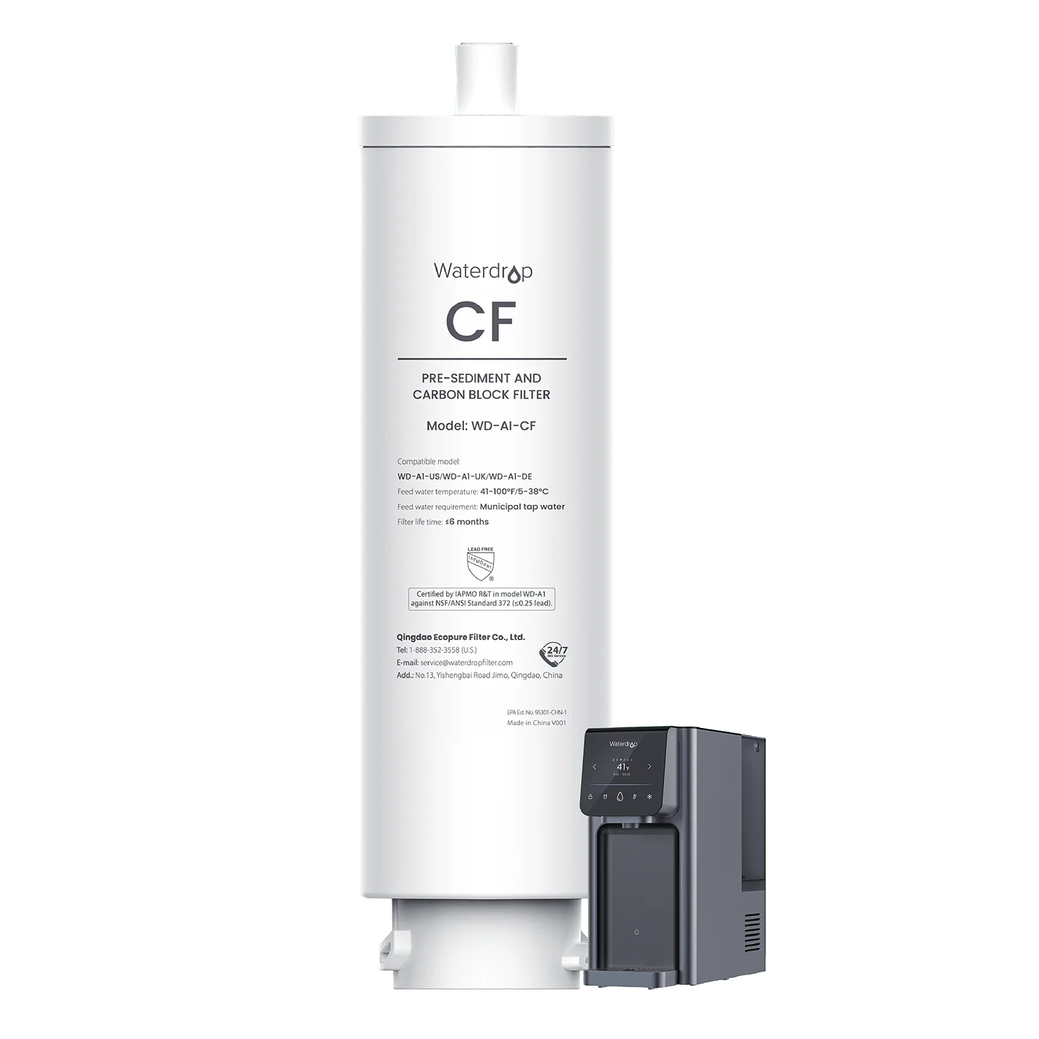 WD-A1-CF Filter für A1 RO Heiß-Kalt-Wassersystem