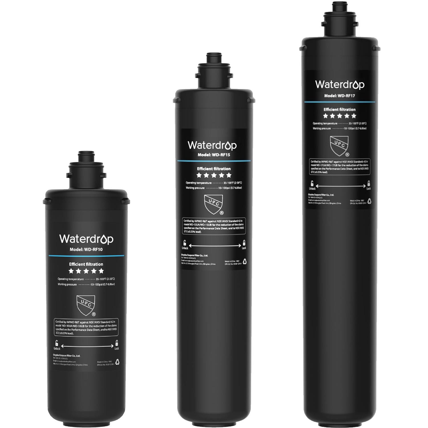 Ersatz-Untertisch-Wasserfilter | WD-RF10 WD-RF15 WD-RF17