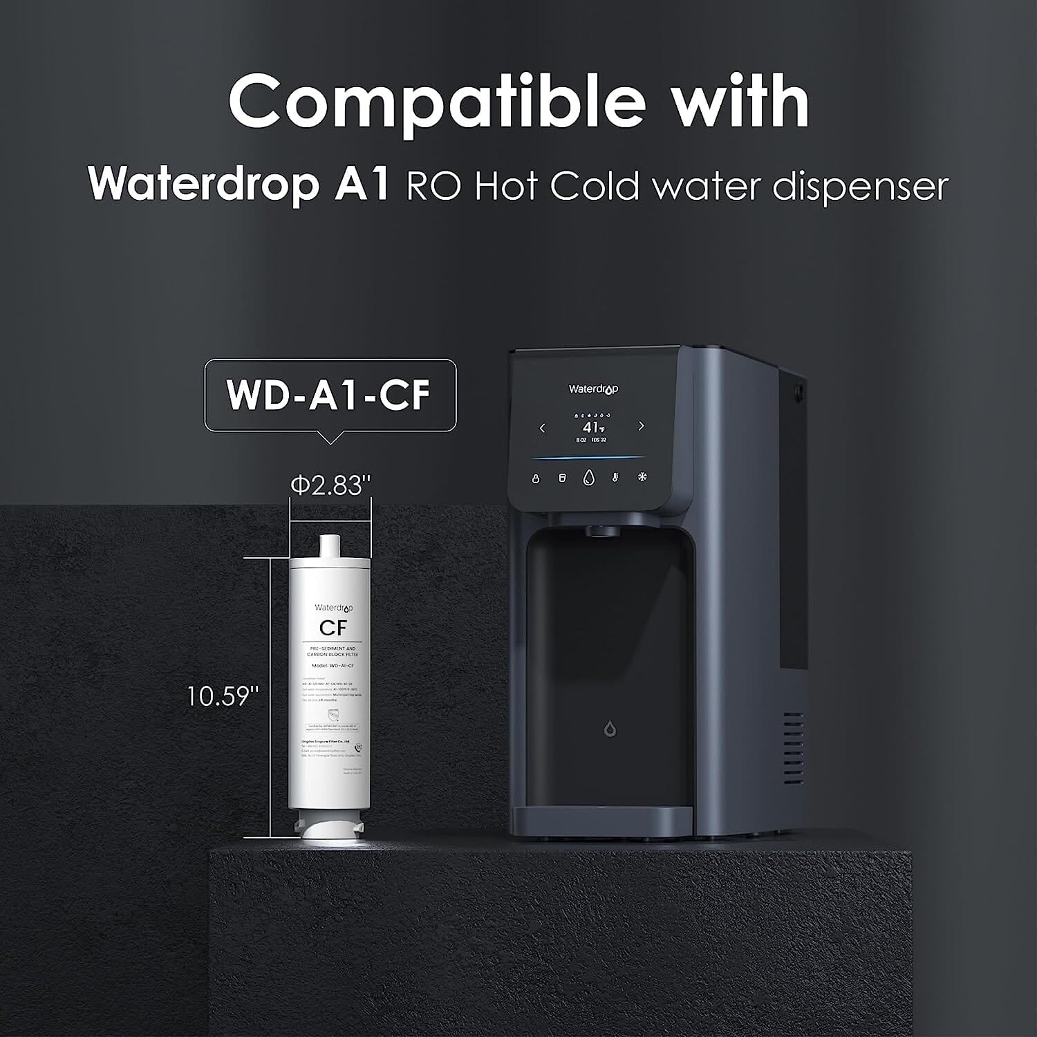WD-A1-CF Filter für A1 RO Heiß-Kalt-Wassersystem