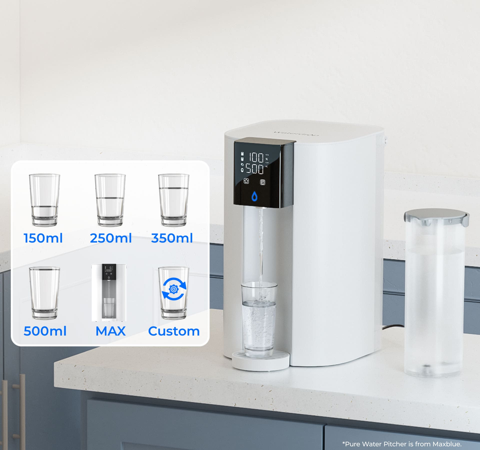 Waterdrop C1SL Alkalisches Umkehrosmose-System für die Arbeitsplatte