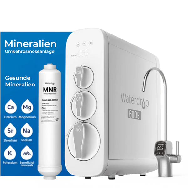 Waterdrop G3P600-MZ Mineralien Umkehrosmose-Wasserfilter – 600 GPD Trinkwasser