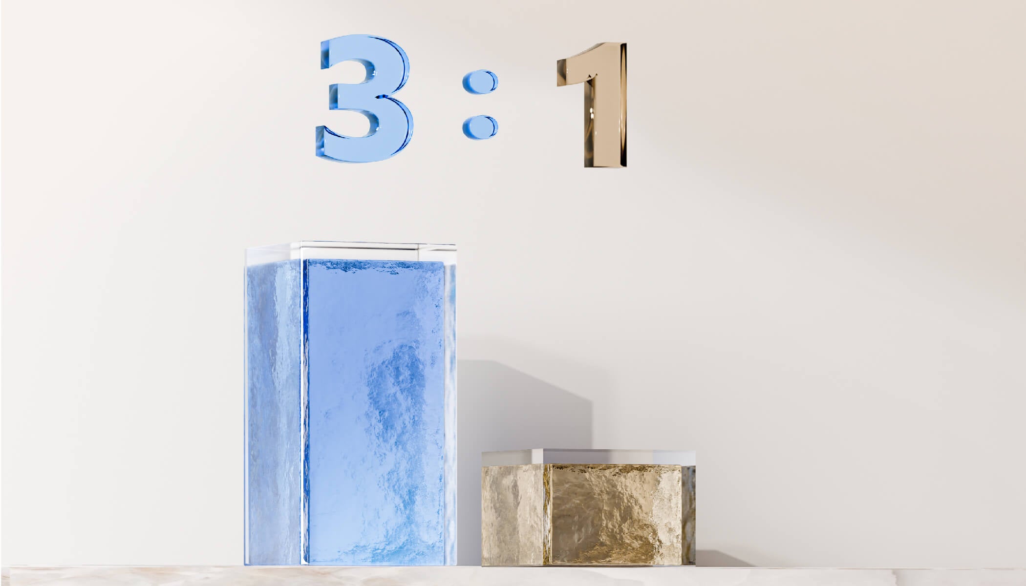 3:1 Reinwasser-zu-Abwasser-Verhältnis