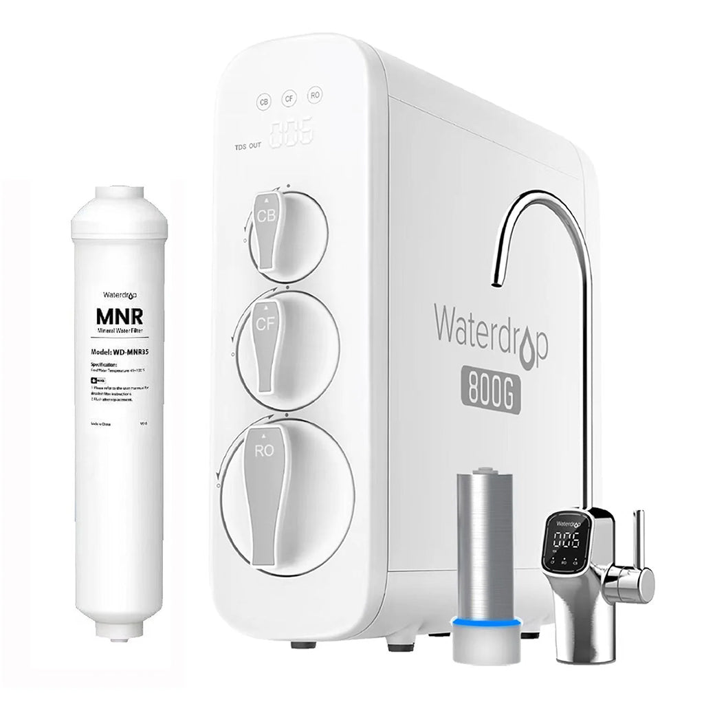 Waterdrop G3P800 Mineralien Umkehrosmose Wasserfilter mit MNR35 Ersatzfilter