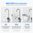 Waterdrop G3P800 Tankloser Umkehrosmose Wasserfilter 800 GPD