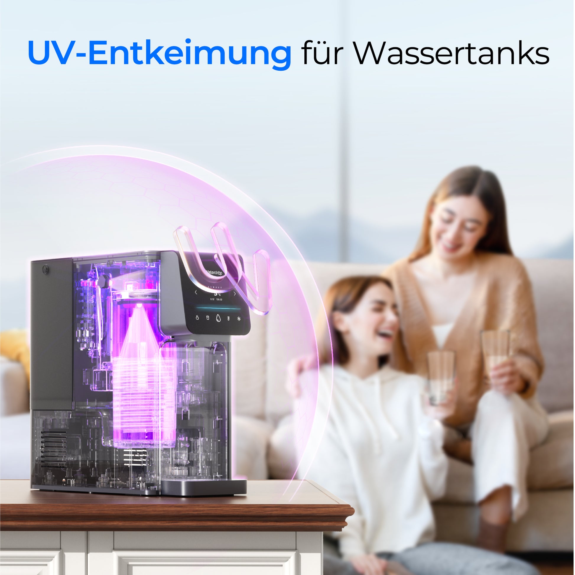 Waterdrop A1 Auftisch Umkehrosmose Wasserfilter mit UV