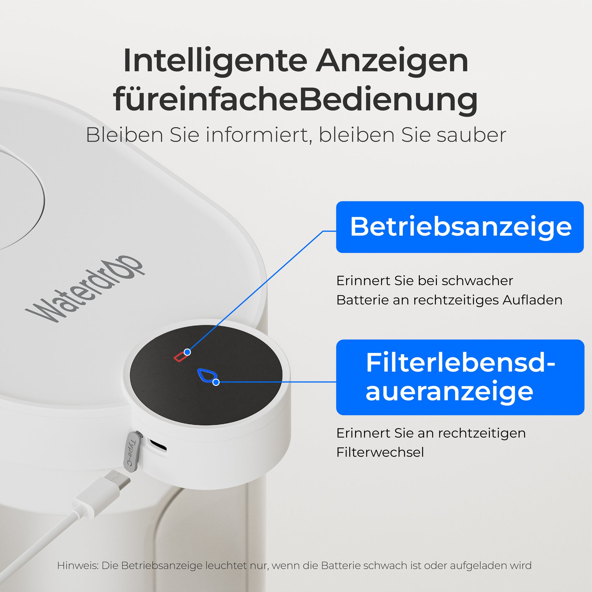 Waterdrop Eelektrisch Wasserspender ED06W, Weich Wasserfilter WD-EWFS 1 year Combo