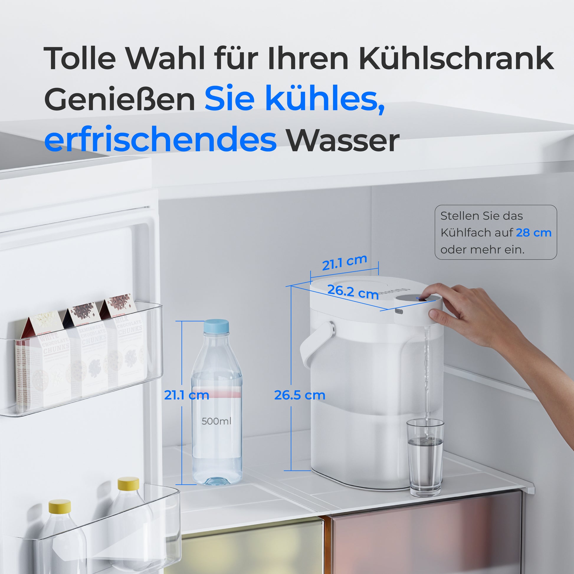 Waterdrop Eelektrisch Wasserspender ED06W, Weich Wasserfilter WD-EWFS 1 year Combo