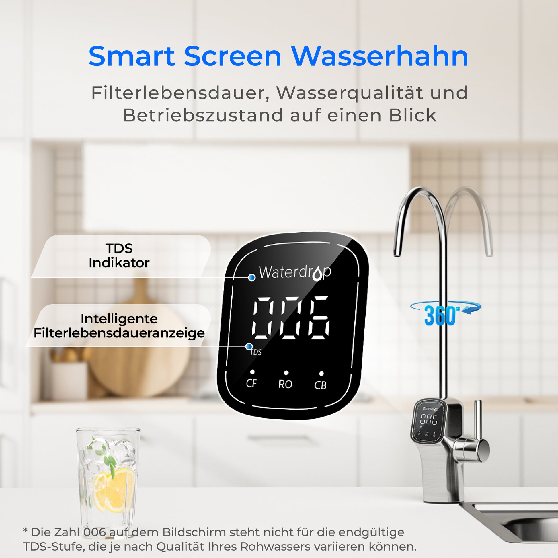 Waterdrop G3P600 Umkehrosmose Wasserfilter – 1 year Combo