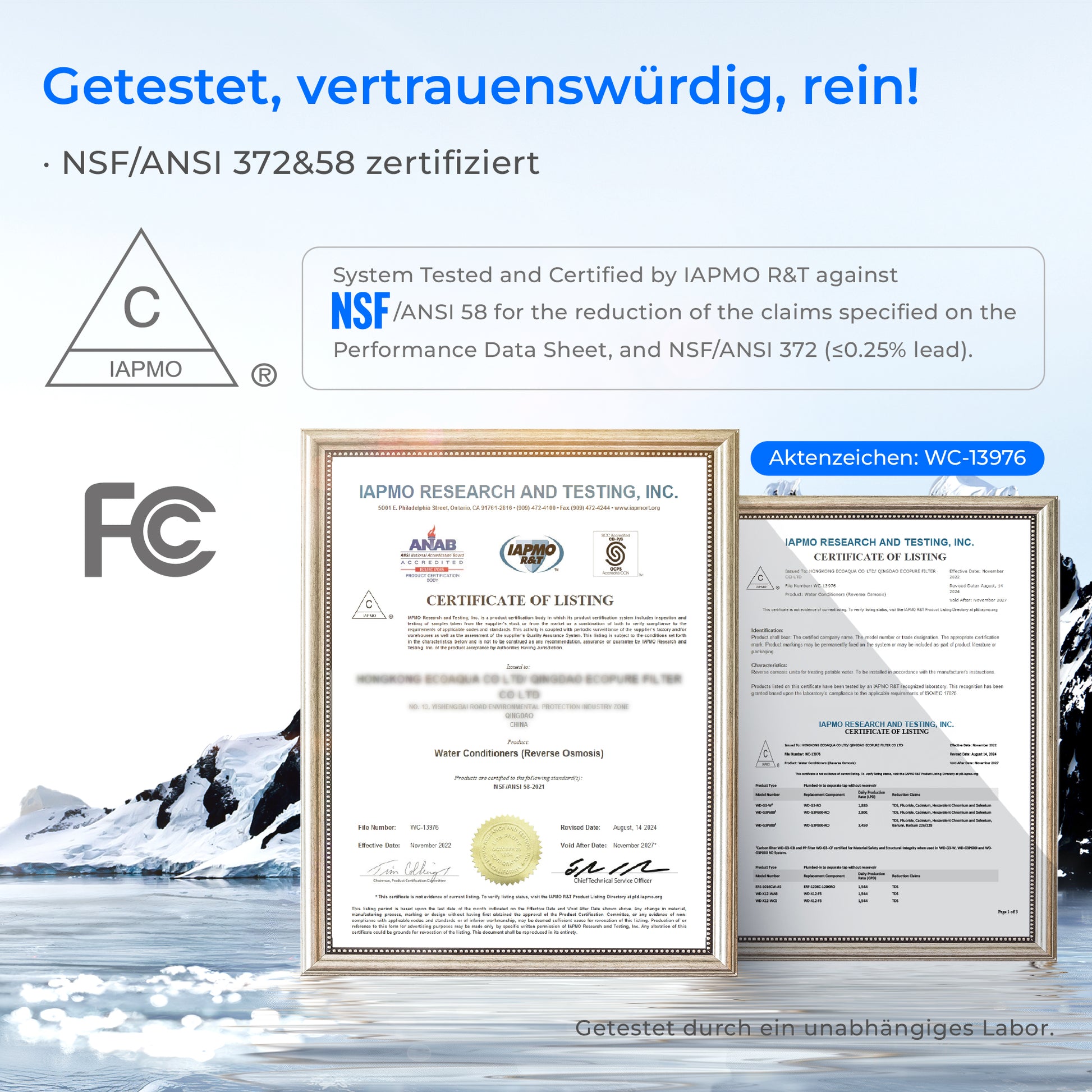 Waterdrop X8 Tankloser Untertisch Umkehrosmose Wasserfilter 800 GPD