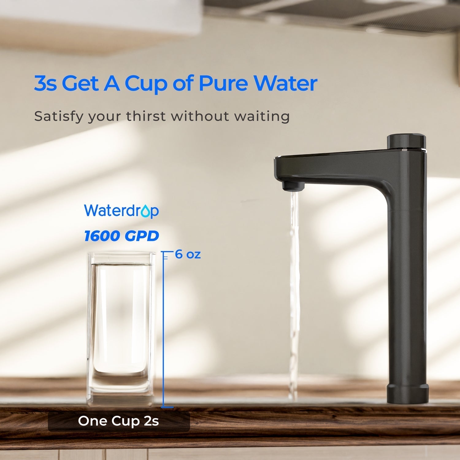 X16-F3 Ersatzfilter für Waterdrop X16 Umkehrosmose Wasserfilter | 1600 GPD