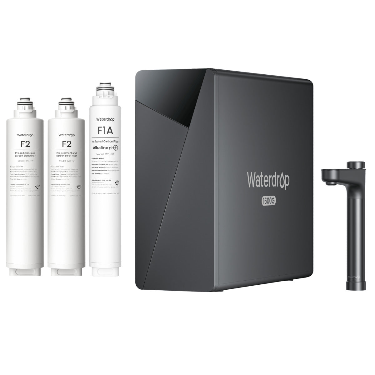 Waterdrop X16 Umkehrosmoseanlage mit Ersatzfilter-Kombination