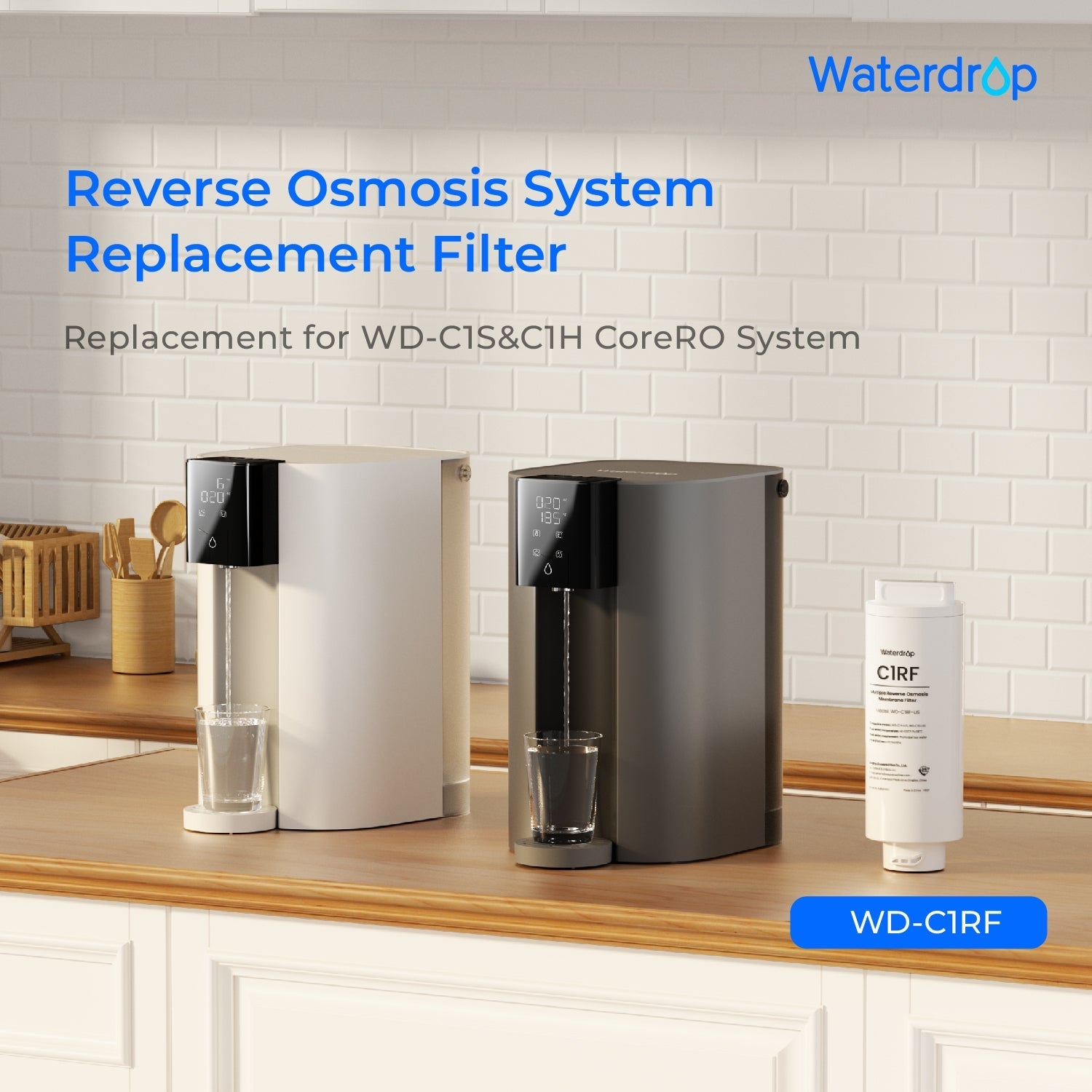 WD-C1RF Ersatzfilter für Waterdrop C1H Umkehrosmose-Wasserfilter, 2-year COMBO