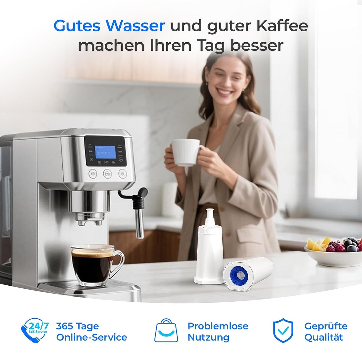 Ersatz für Wassertropfenwasserfilter für Sage-Wasserfilter, Barista Express