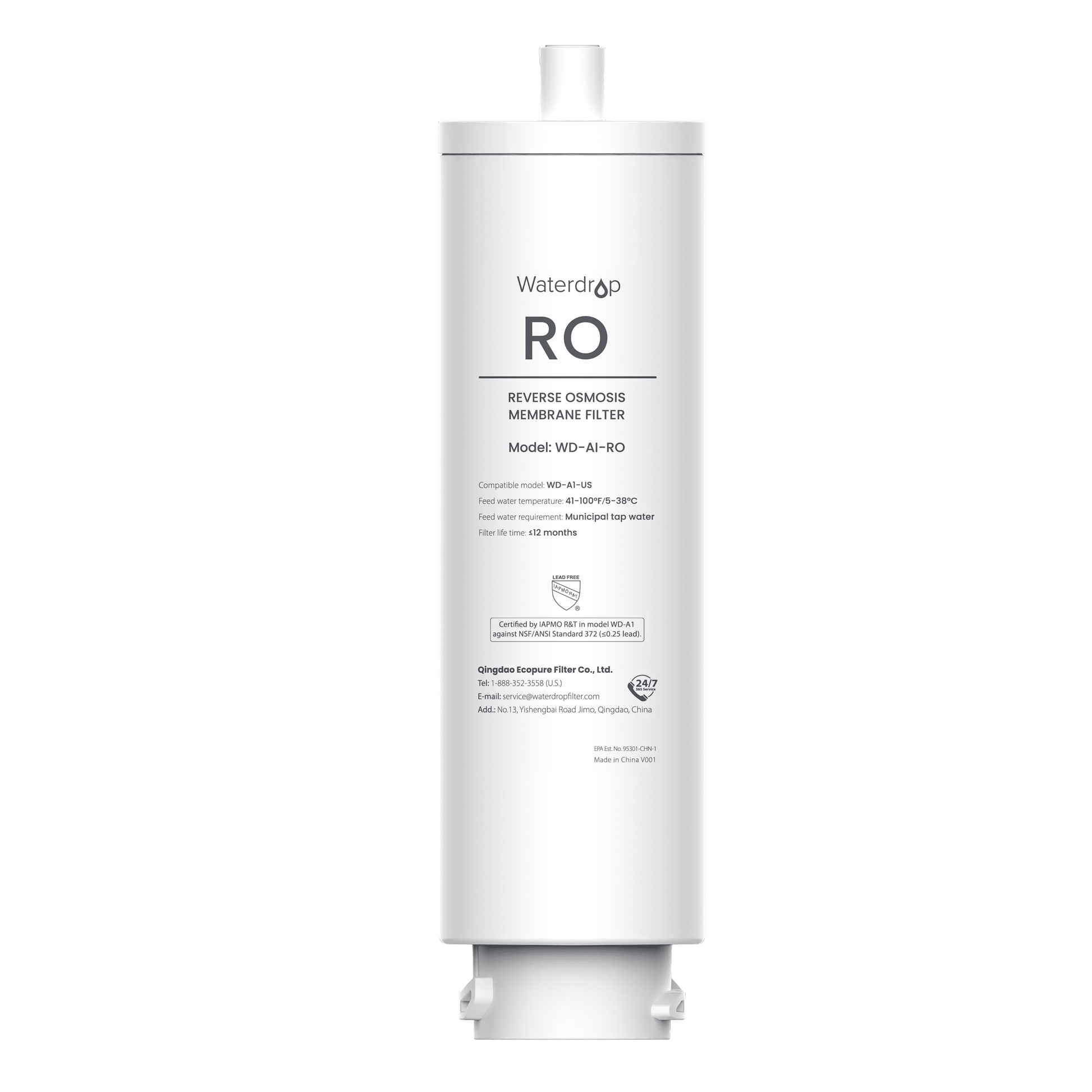 WD-A1-RO Filter for A1 RO Hot-Cold Water System 