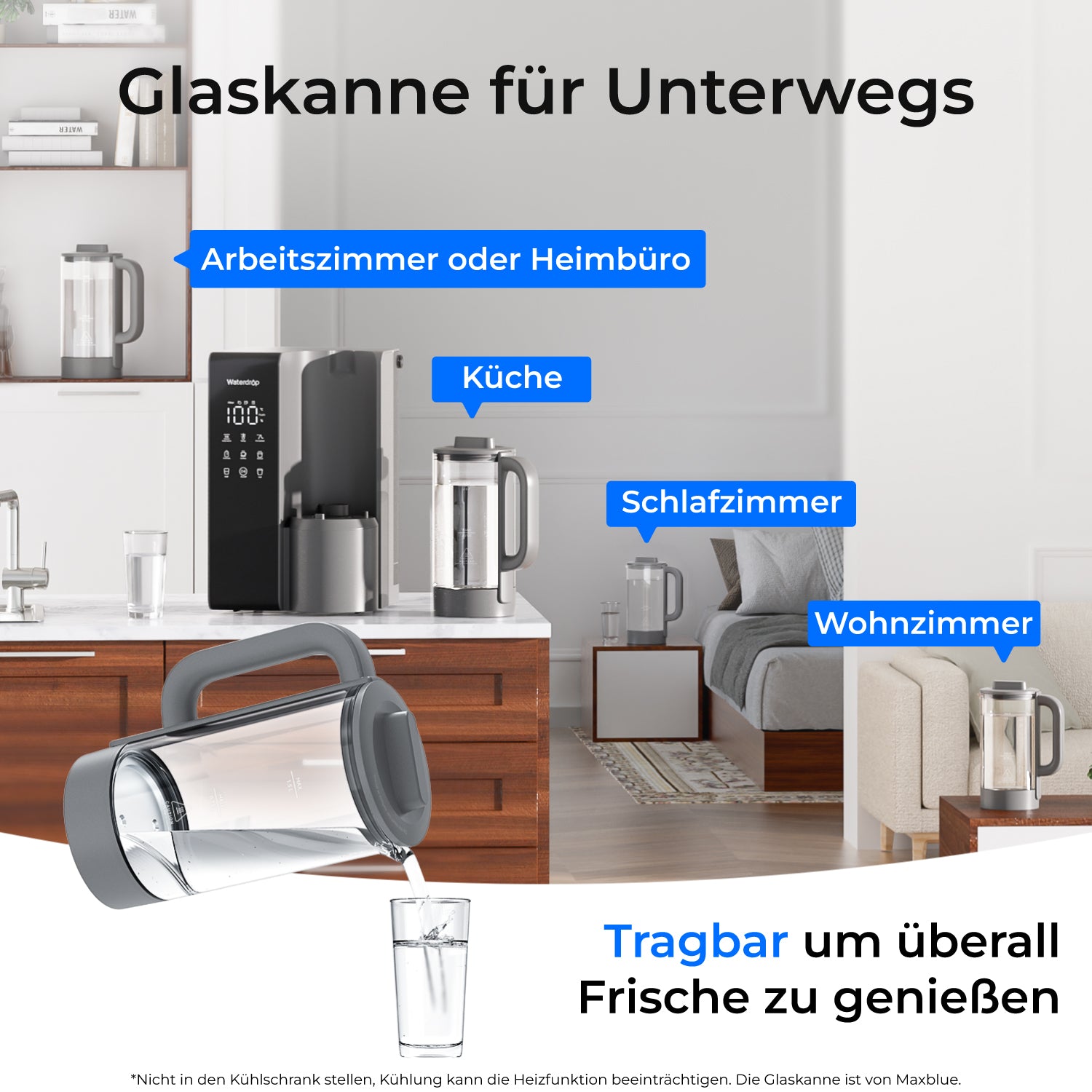 Waterdrop M1 Instant Hot RO Tisch-Wasserspender