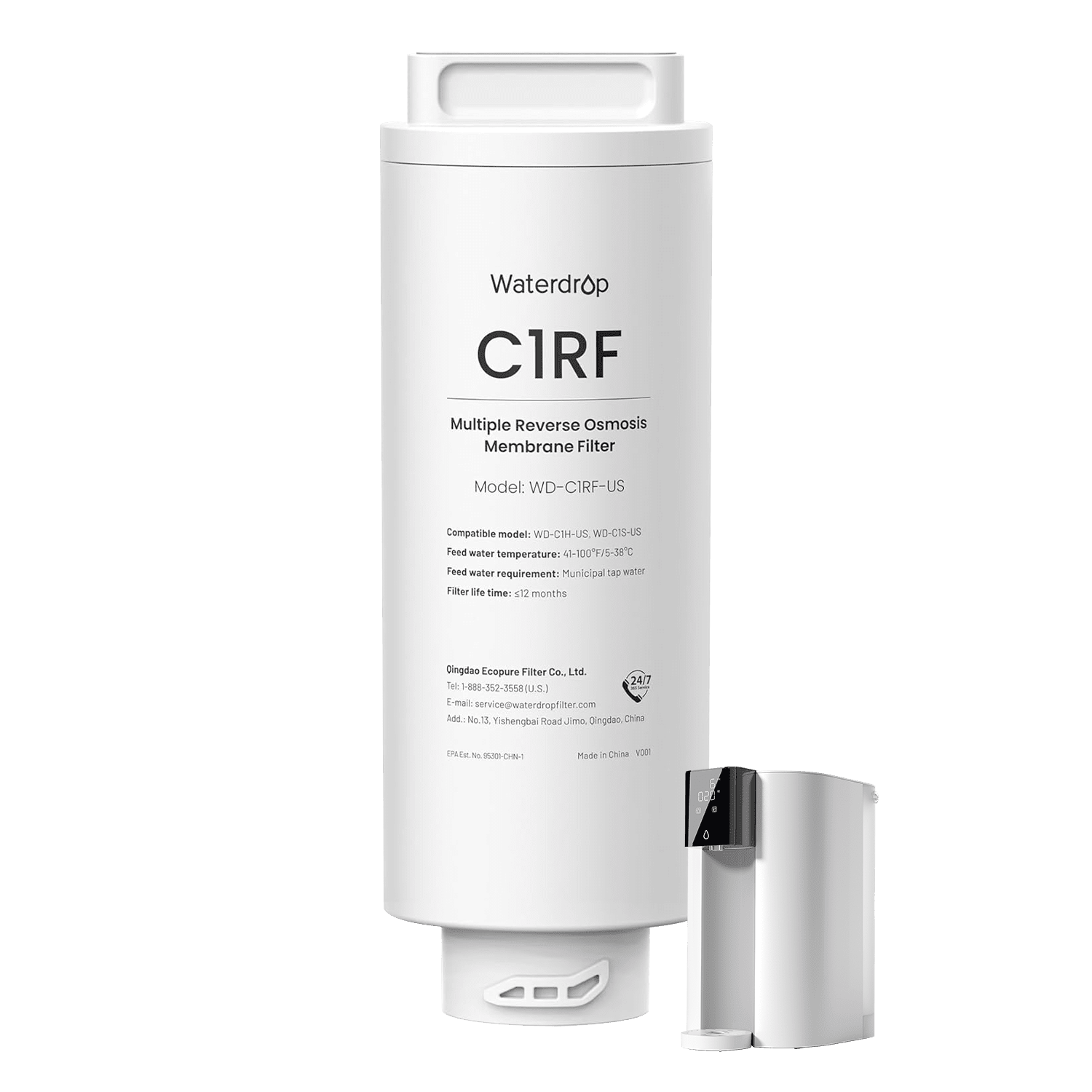 WD-C1RF Ersatzfilter für Waterdrop C1H Umkehrosmose-Wasserfilter, 2-year COMBO