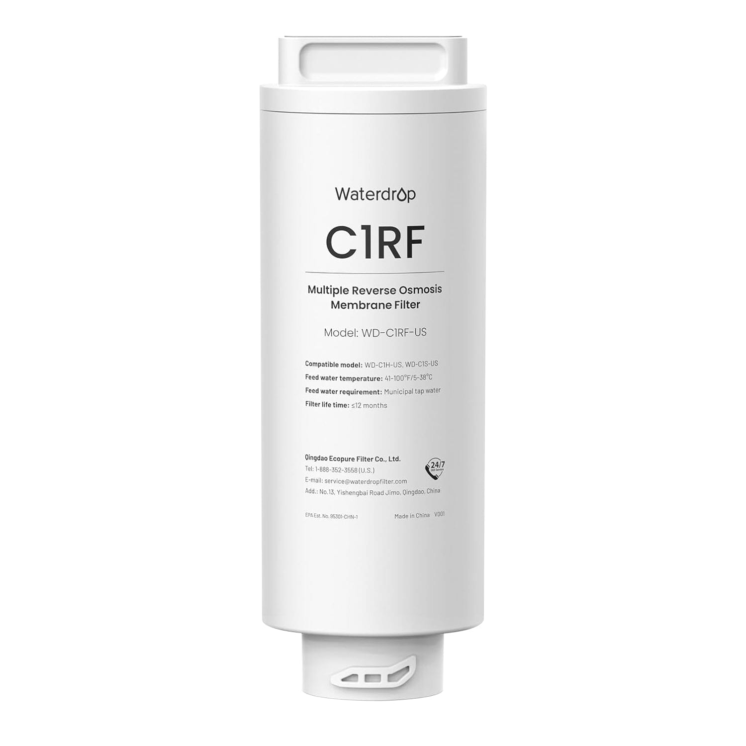 WD-C1RF Ersatzfilter für Waterdrop C1H Umkehrosmose-Wasserfilter, 2-year COMBO