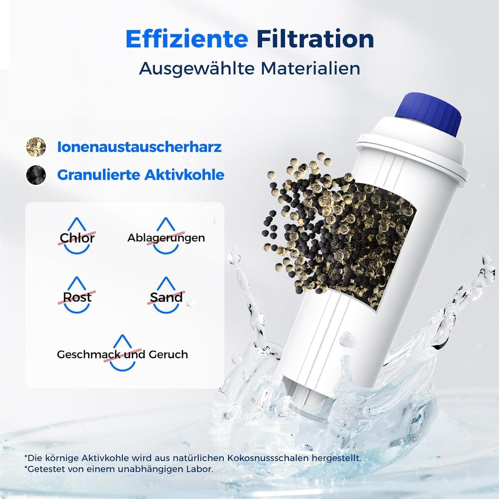 Ersatz für Wassertropfen-Kaffeefilter für den De'Longhi-Wasserfilter DLSC002