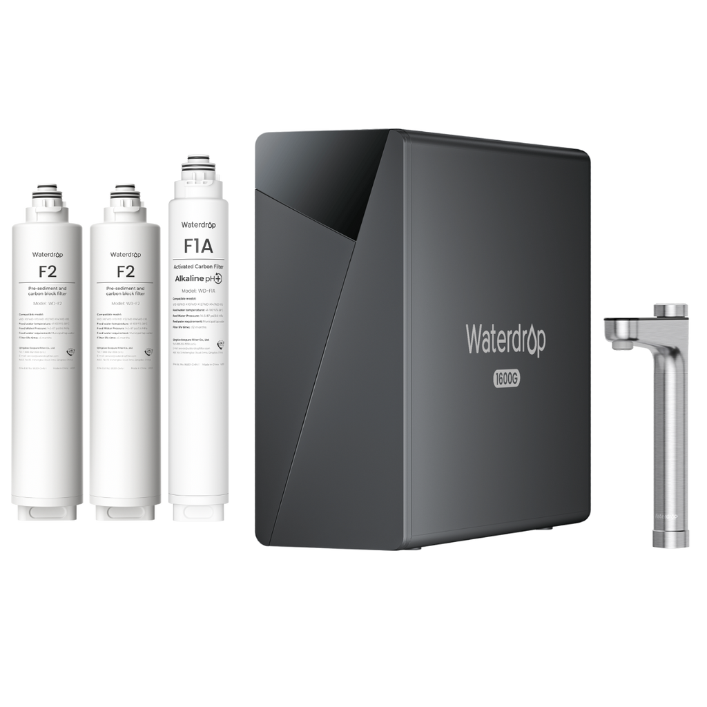 Waterdrop X-Serie Umkehrosmose-System, X16-F1F2, 1-Jahres-Kombi