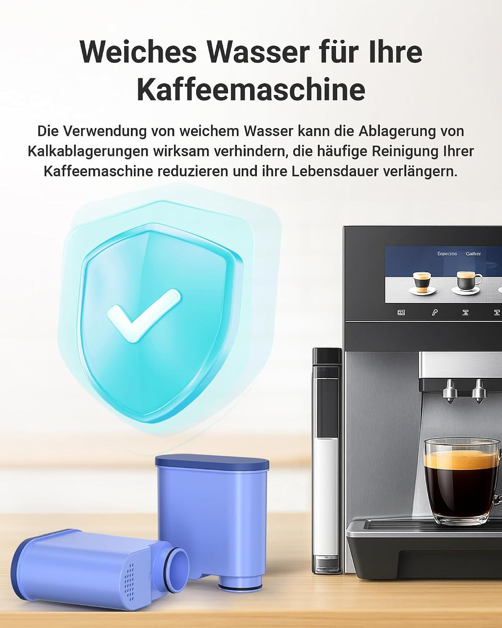AQUA CREST Filter Ersatz für Philips AquaClean CA6903/10 CA6903/22