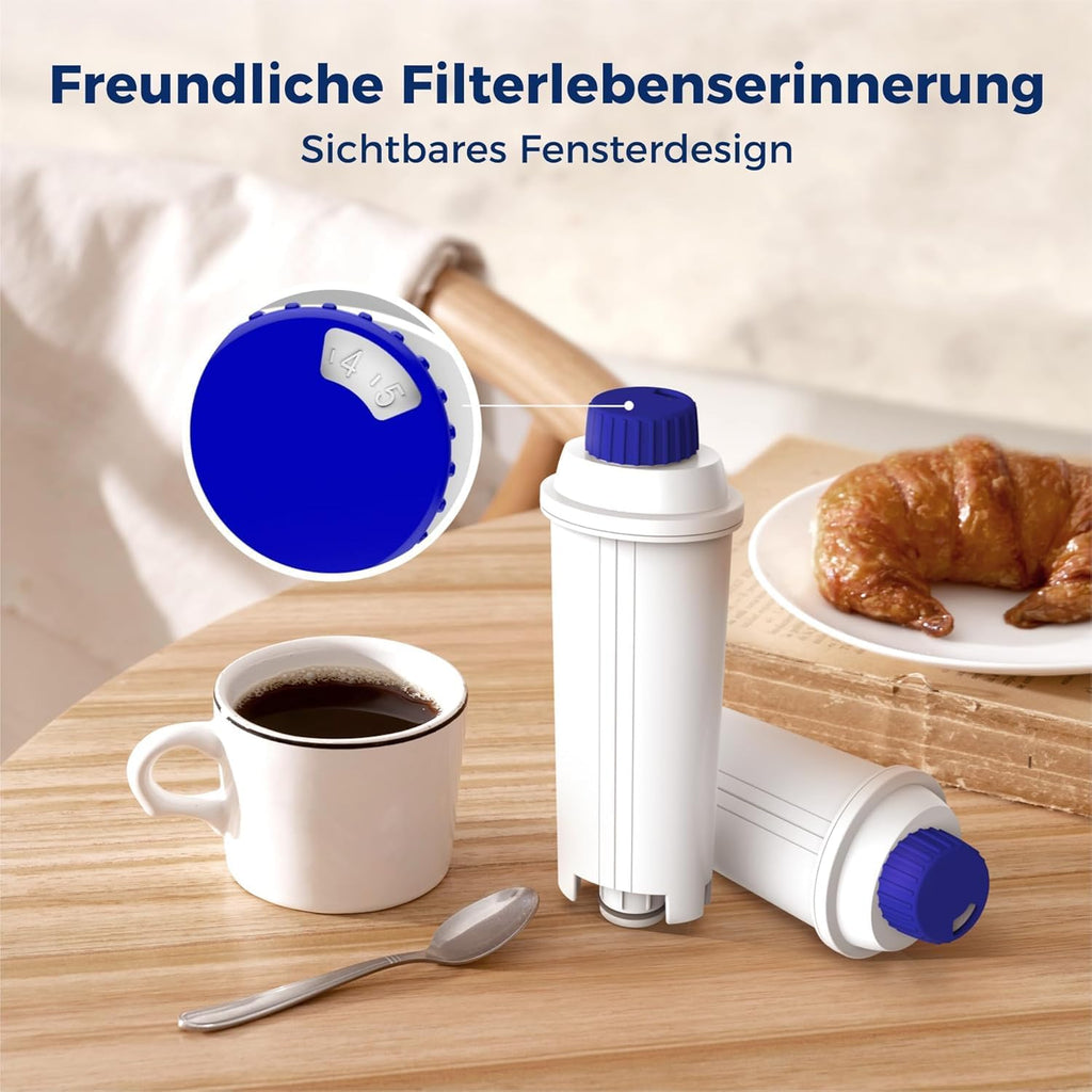Ersatz für Wassertropfen-Kaffeefilter für den De'Longhi-Wasserfilter DLSC002