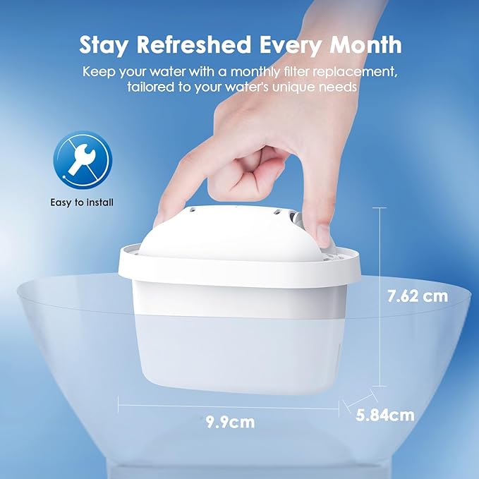 Remplacement goutte d'eau pour filtre à eau de bouilloire Brita Maxtra+ WD-07 