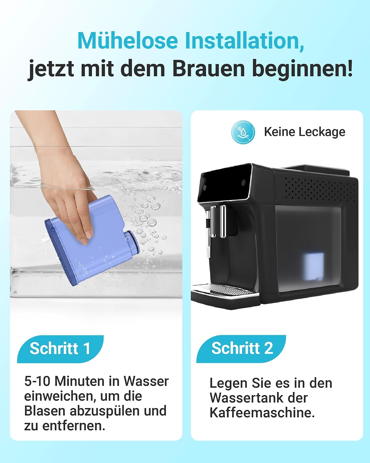 AQUA CREST Filter Ersatz für Philips AquaClean CA6903/10 CA6903/22