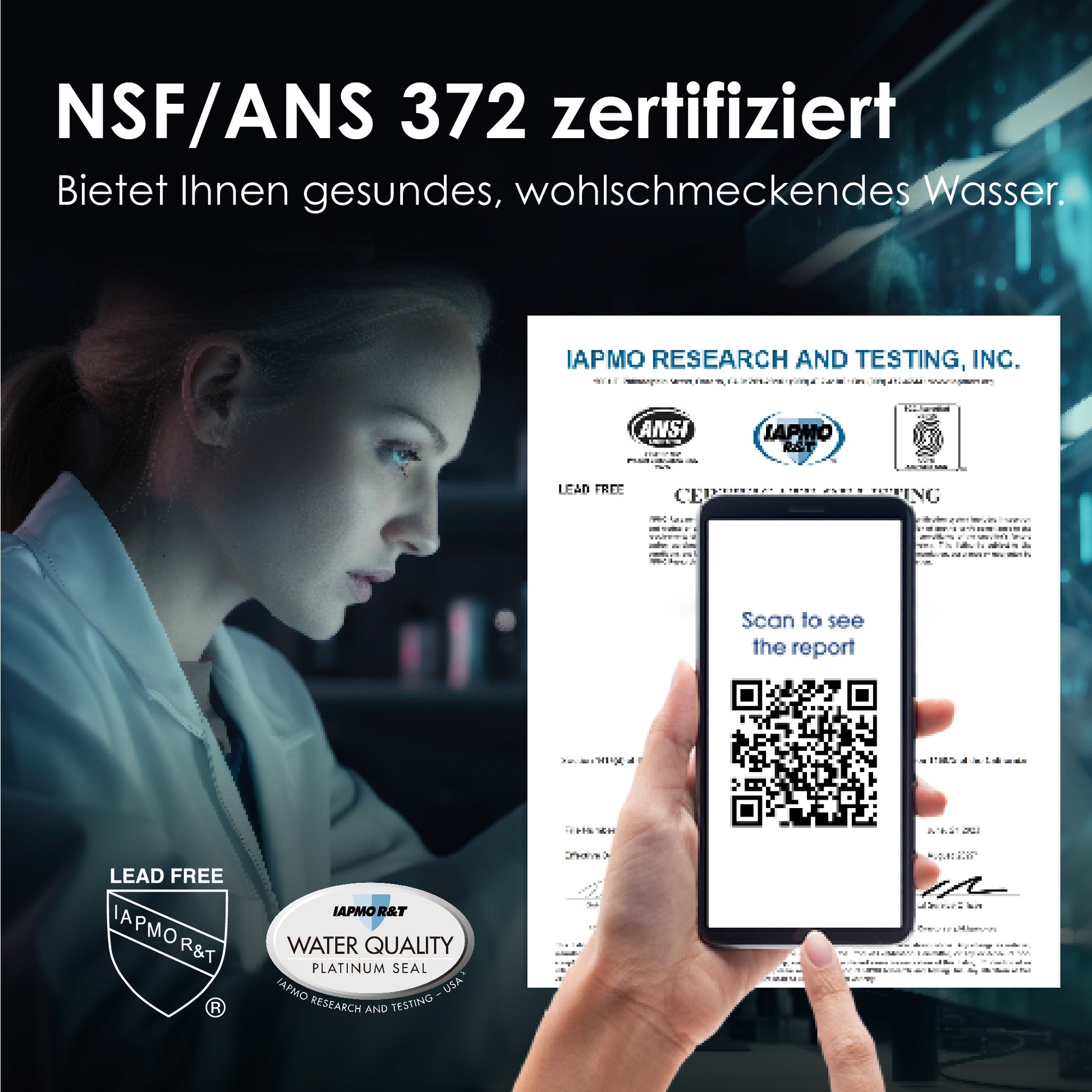 Waterdrop A1 Umkehrosmose Heiß-Kaltwasser-Spender mit RO-Ersatzfilter Combo