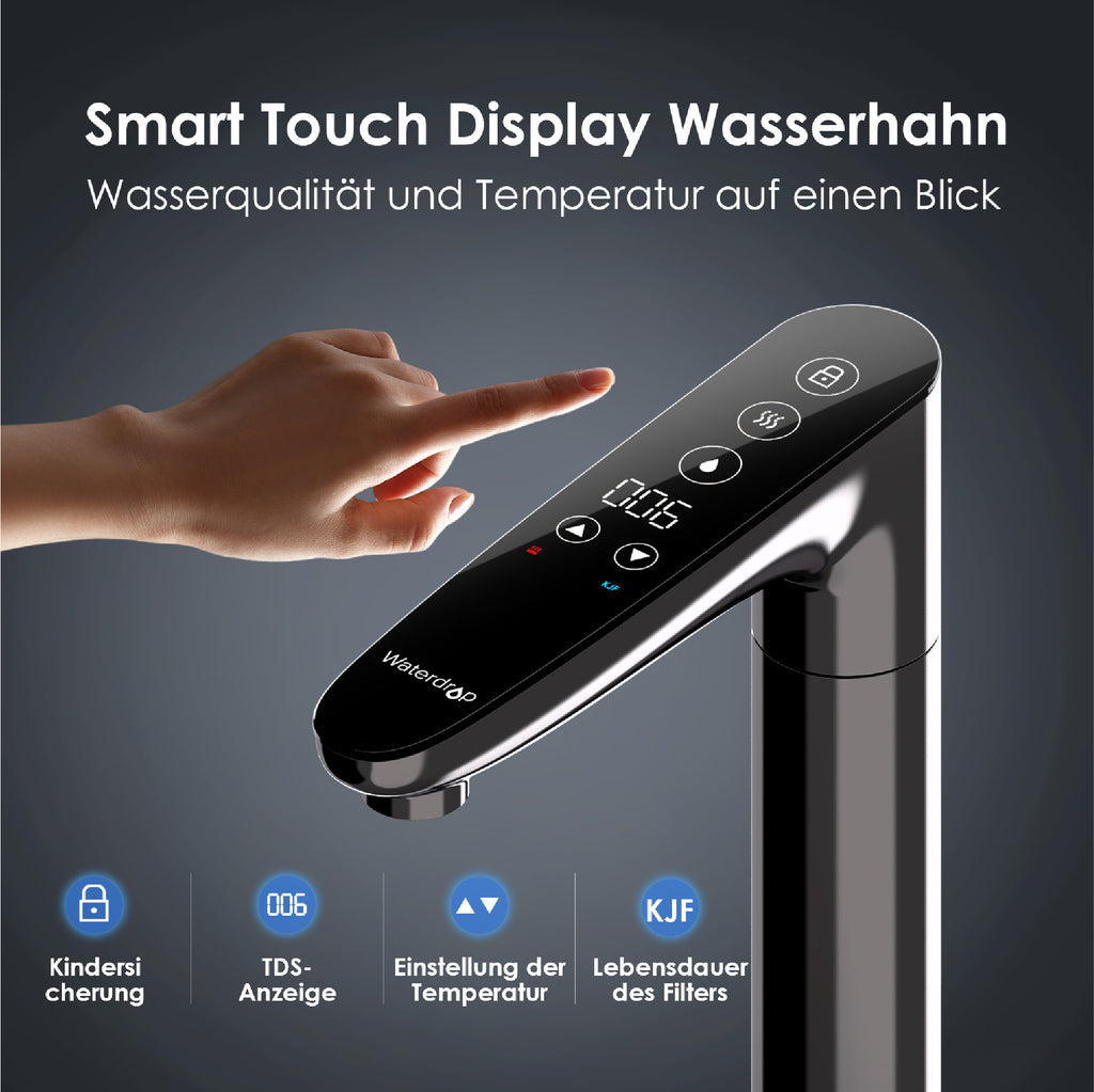 Waterdrop K6 Smart Umkehrosmose Wasserfilter mit Heißwasser