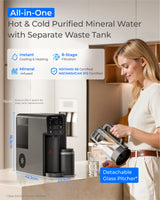 Waterdrop M6CG Mineral, Sofortheiß & Kalt Umkehrosmoseanlage, mit Glaskanne