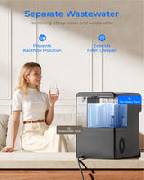 Waterdrop M6CG Mineral, Sofortheiß & Kalt Umkehrosmoseanlage, mit Glaskanne