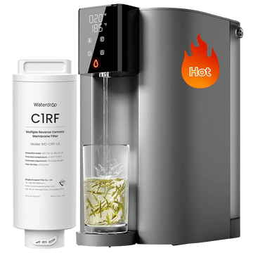 Waterdrop C1H Auftisch Umkehrosmose Heißwasser mit RO-Ersatzfilter Combo