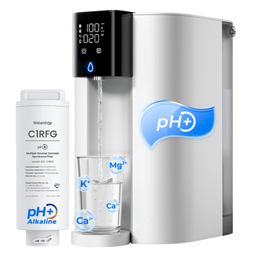 Waterdrop C1SL Alkalisches Umkehrosmose Arbeitsplatte mit C1RFG RO-Ersatzfilter Combo