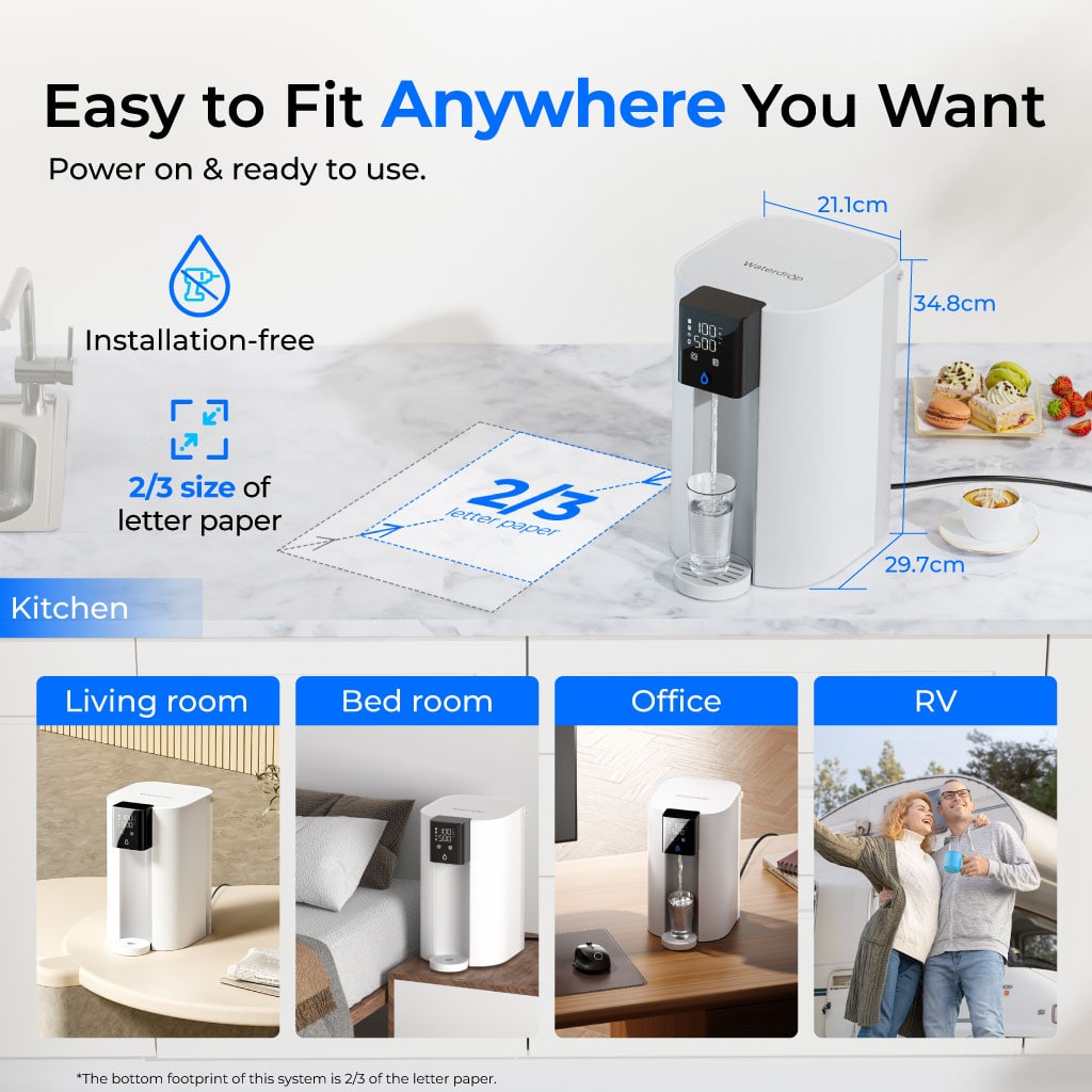 Waterdrop C1SL Alkalisches Umkehrosmose-System für die Arbeitsplatte