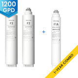 Waterdrop X12 RO Wasserfilter Ersatzfilter Combo Set - 1200GPD