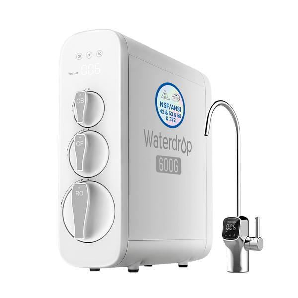 600 Gallons Per Day Tankless Reverse Osmosis Water Filter - Waterdrop G3P600 