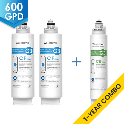 Waterdrop G3P600 RO Wasserfilter Ersatzfilter Combo Set