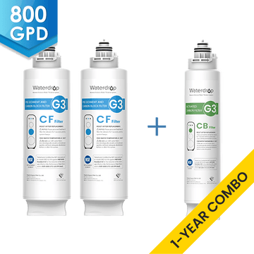 Waterdrop G3P800 RO Wasserfilter Ersatzfilter Combo Set - 800GPD