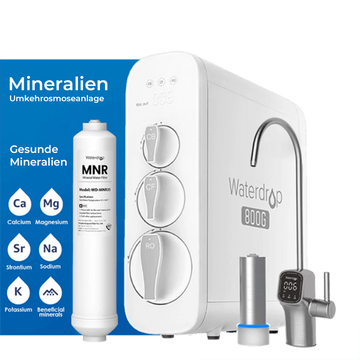 Waterdrop G3P800 Mineralien Umkehrosmose Wasserfilter mit MNR35 Ersatzfilter