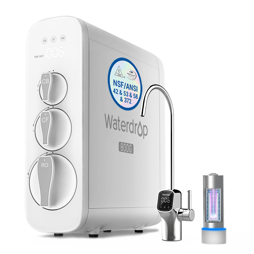 800 GPD Tankloses RO-System mit UV-Sterilisationslicht - Waterdrop G3P800