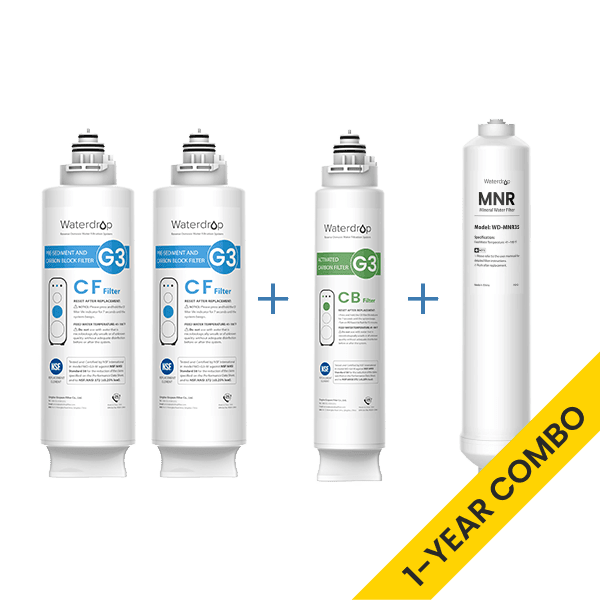 Waterdrop G3P600 RO Wasserfilter Ersatzfilter Combo Set