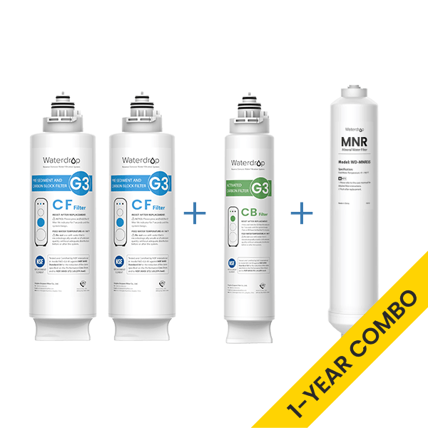 Waterdrop G3P800 RO Wasserfilter Ersatzfilter Combo Set - 800GPD