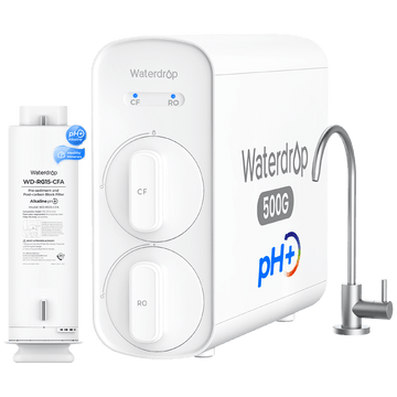 Waterdrop G5P500A Alkalische Umkehrosmoseanlage mit Wasserhahn mit CF-Ersatzfilter Combo
