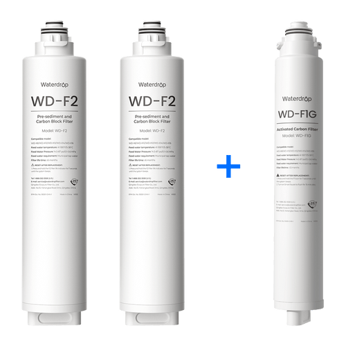 Waterdrop X8 RO-System Ersatzfilter-Kombiset – 800 GPD