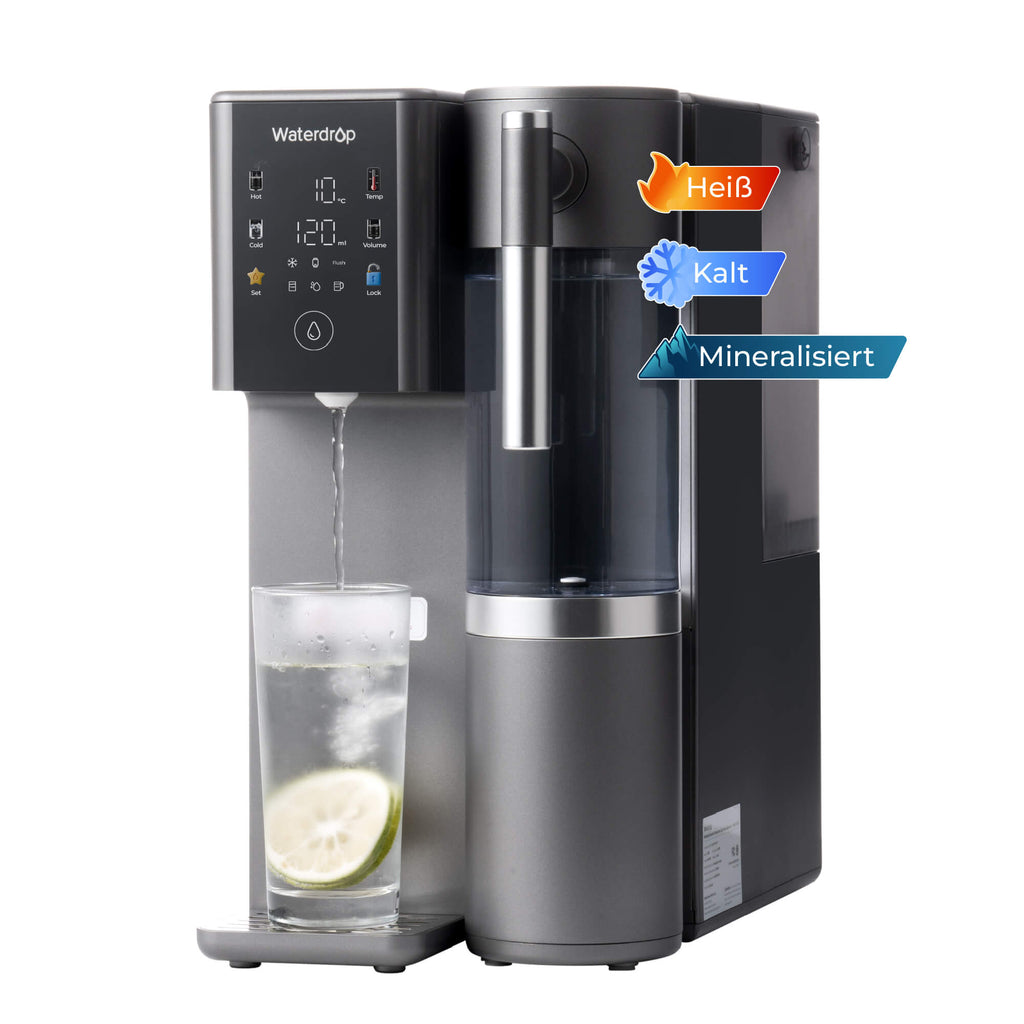 Waterdrop Remineralisierungs-RO-Wasserspender mit Heiß- & Kaltwasser, A2G