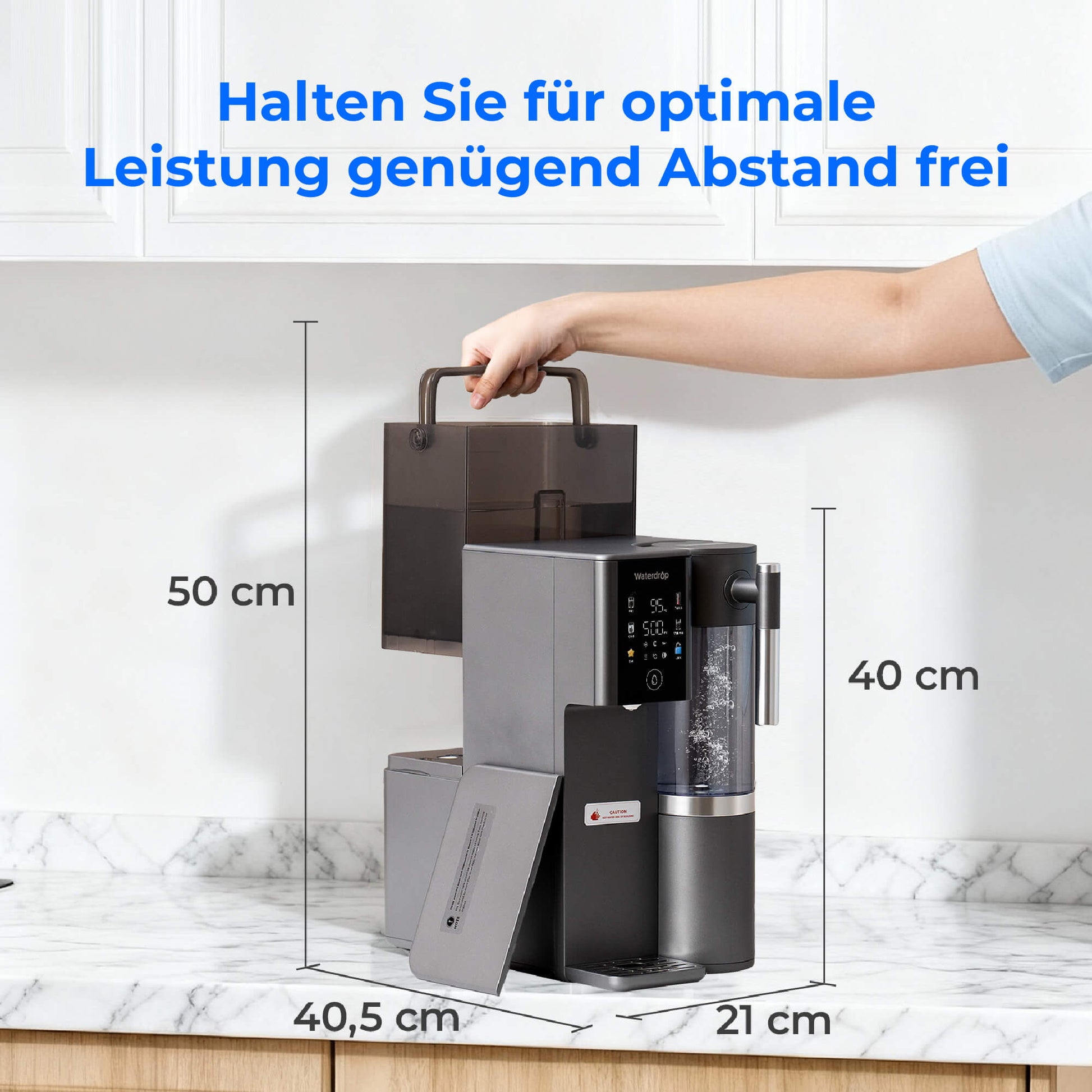 Waterdrop Remineralisierungs-RO-Wasserspender mit Heiß- & Kaltwasser, A2G