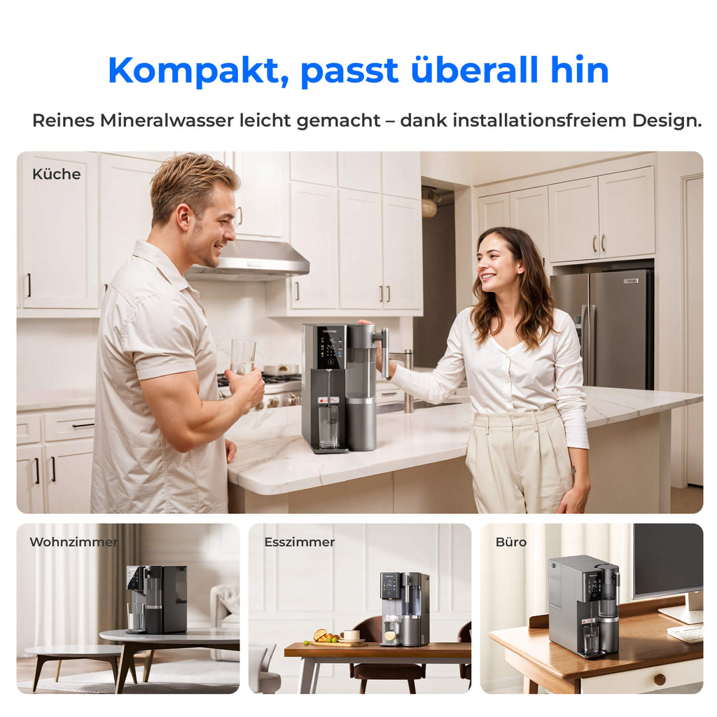 Waterdrop Remineralisierungs-RO-Wasserspender mit Heiß- & Kaltwasser, A2G