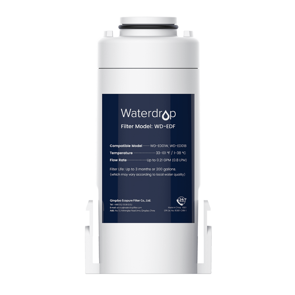 Filtres de remplacement Waterdrop WD-EDF pour filtre à eau instantané Waterdrop Pithcer, WD-ED01W, WD-ED01B 