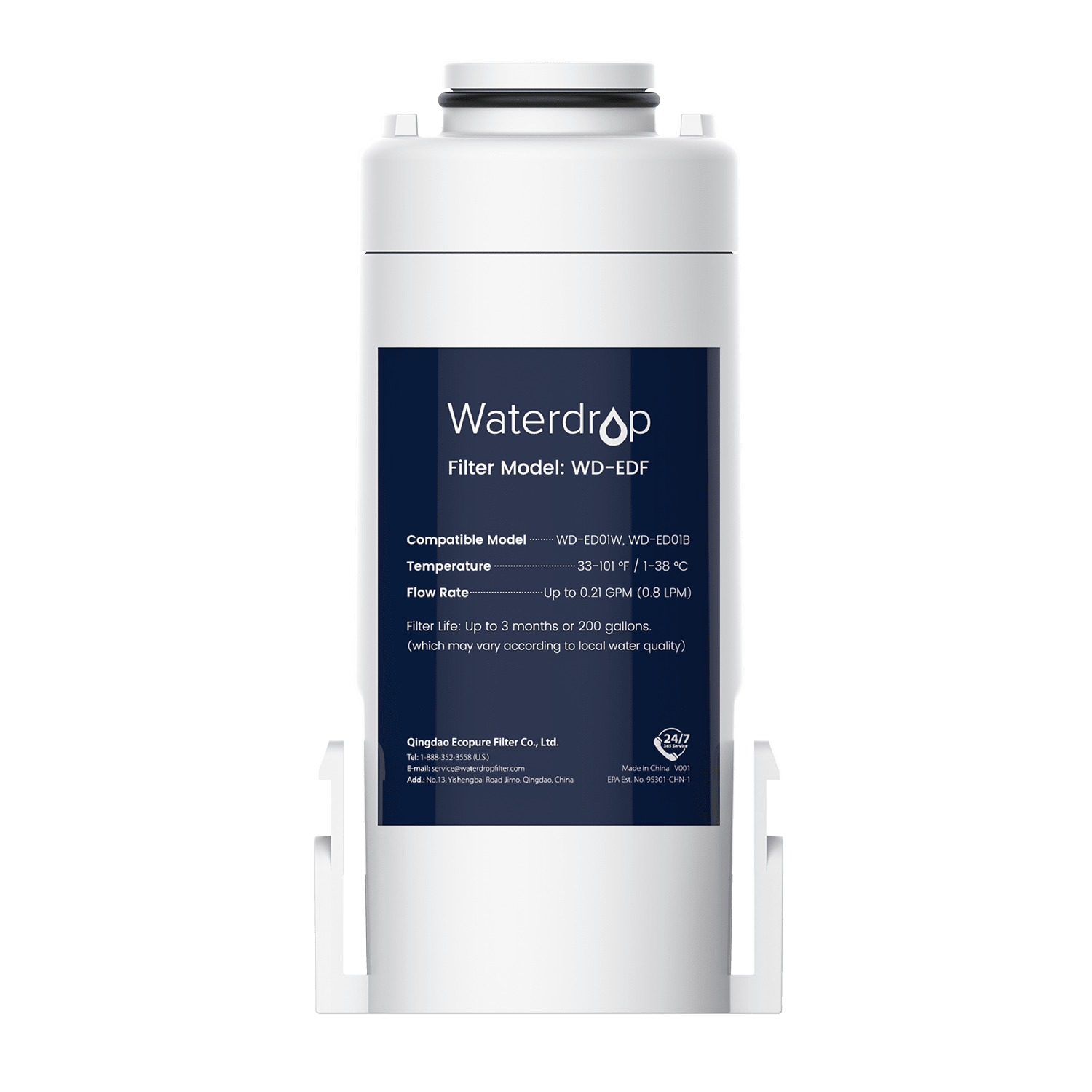 Filtres de remplacement Waterdrop WD-EDF pour filtre à eau instantané Waterdrop Pithcer, WD-ED01W, WD-ED01B 