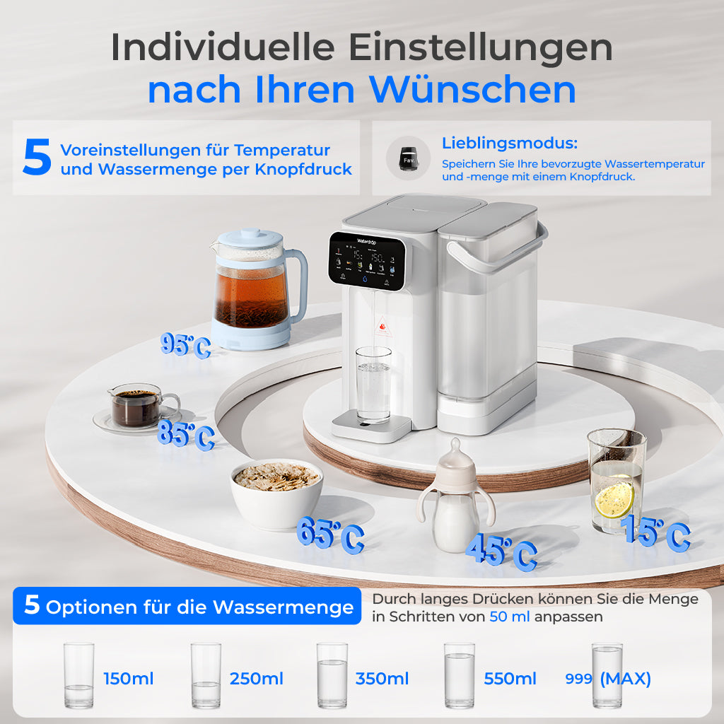 Waterdrop CT01 Wasserfilter-Spender – Sofort heißes & kaltes Wasser